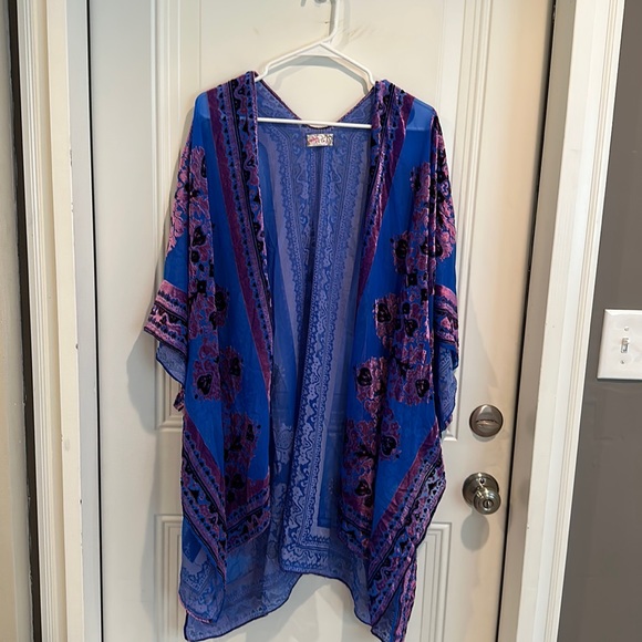 Free People Tops - Free People Velvet Duster